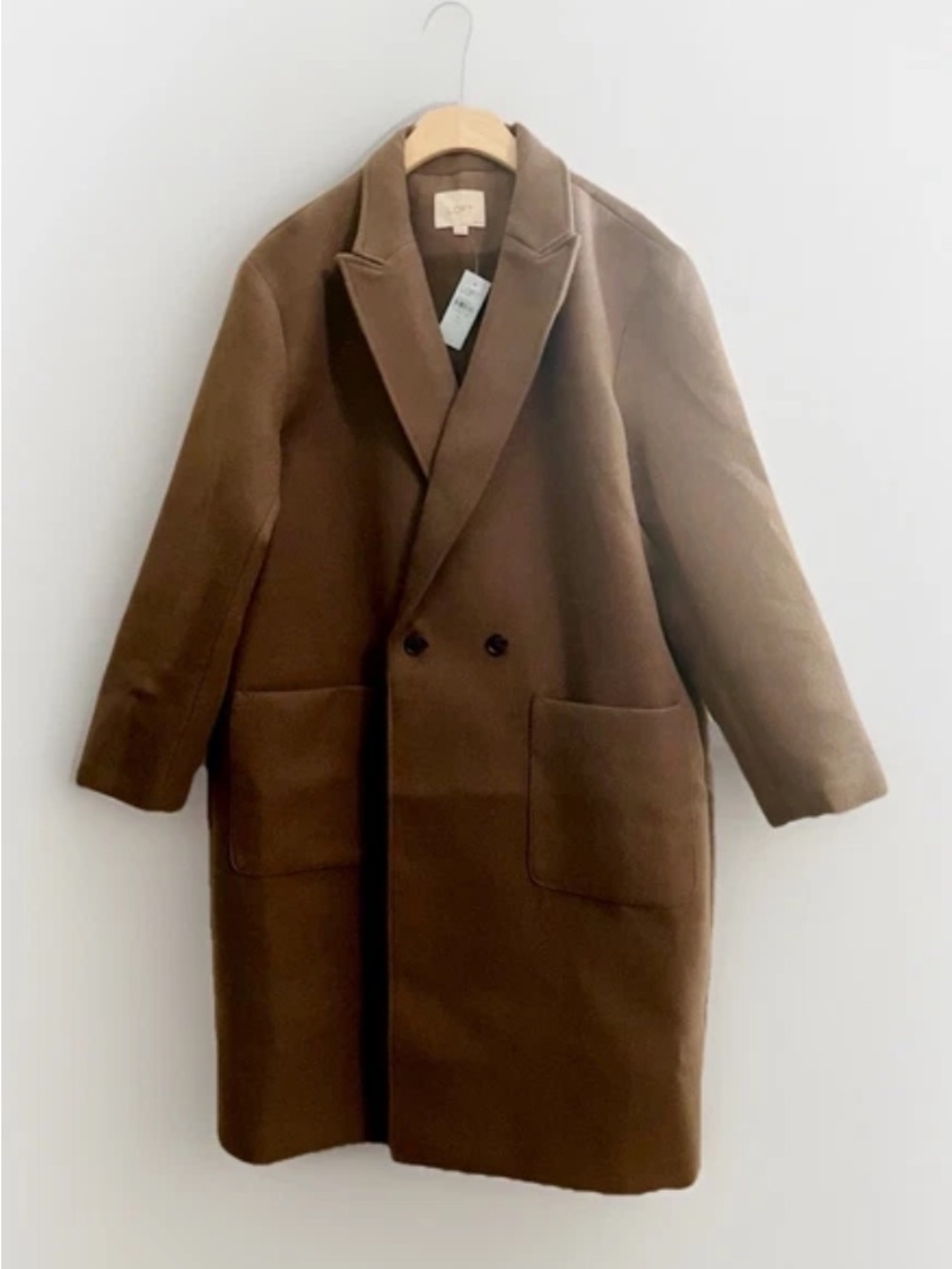 LOFT Women’s Double-Breasted Twill Trench Coat Patch Pockets X-Large Preppy - Picture 2 of 8